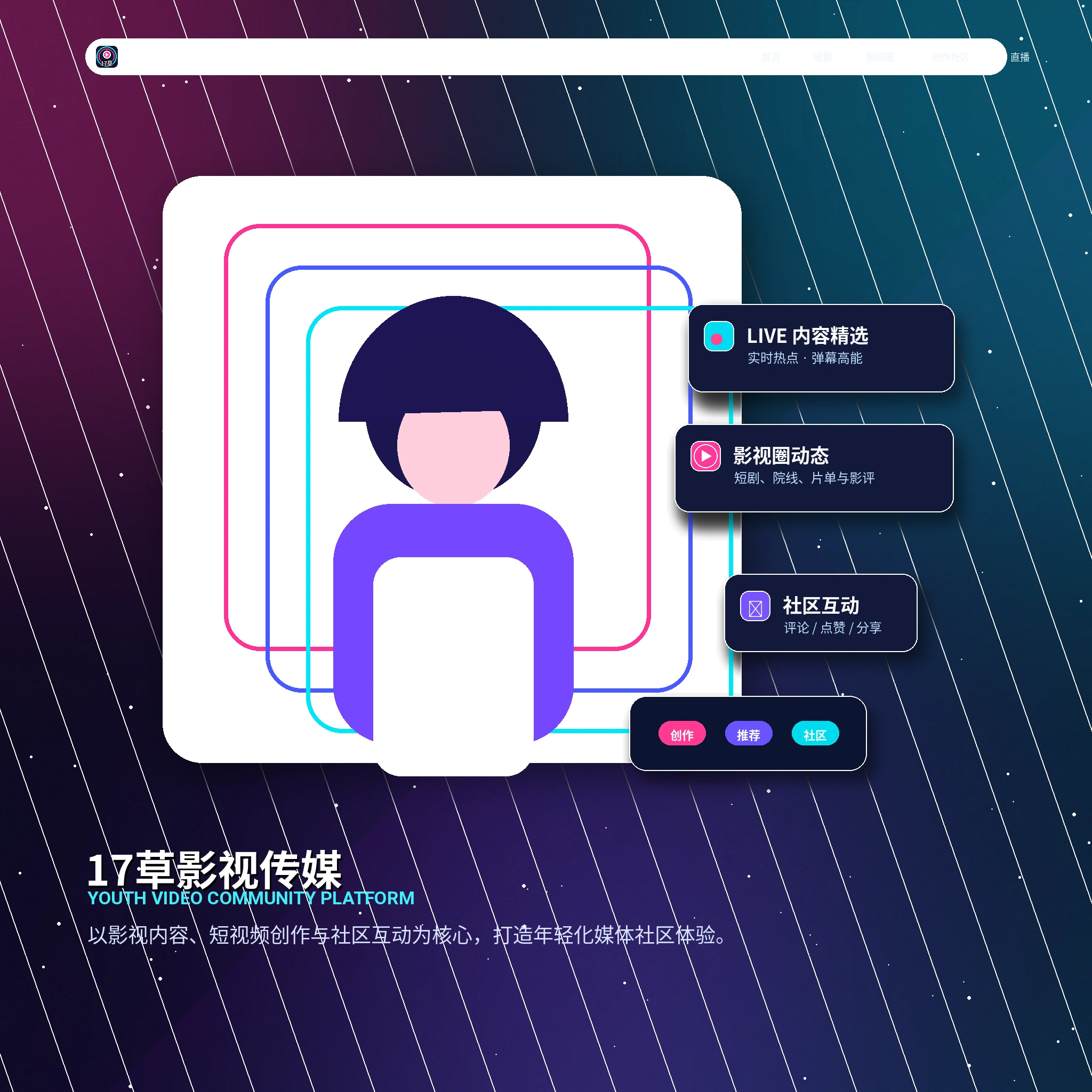17c创作者影像内容展示